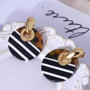 Henri Bendel Round Resin Color Stud Earrings